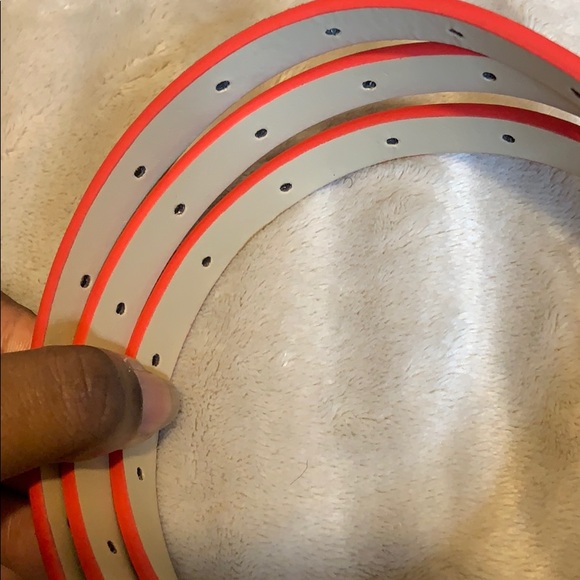 THIN PINK WAIST BELT w/ MULT. HOLES!!! - Picture 6 of 7